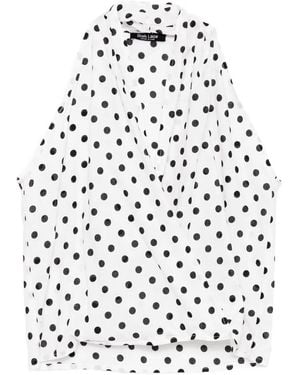 BLAKLACE Polka-Dot Blouse - White