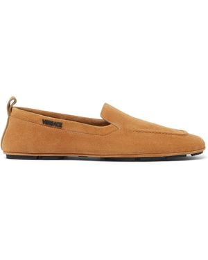 Versace Villa Suede Loafers - Brown