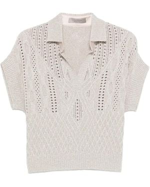 D.exterior Openwork Top - White