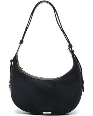 Aspinal of London Hudson Crescent Shoulder Bag - Black