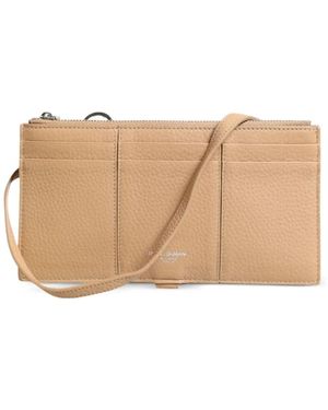 Dolce & Gabbana Cross-Body Card Holder Wallet - Natural
