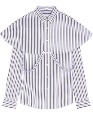 Dries Van Noten Cotton Shirt With Tie - White