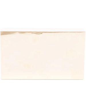 TOTEME Bolso de mano rectangular metalizado - Neutro
