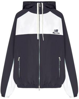 Miu Miu New Balance Poplin Jacket - Blue