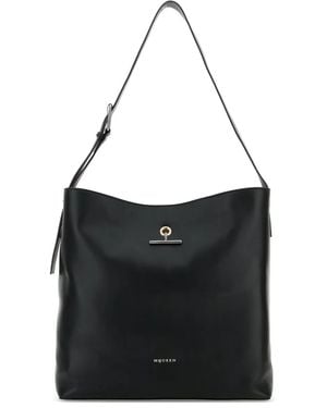 McQueen ペンダント ショルダーバッグ - ブラック