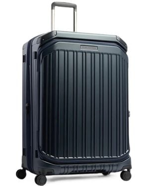 Piquadro Ribbed-Detail Suitcase - Blue