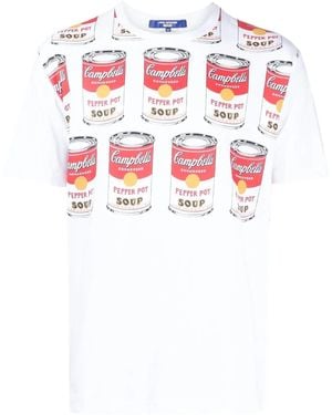 Junya Watanabe グラフィック Tシャツ - ホワイト