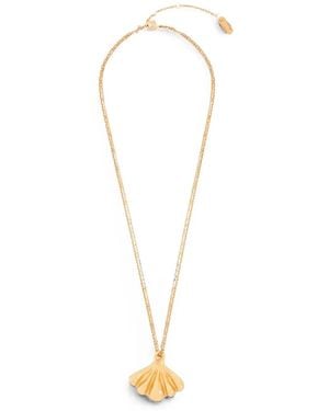 Chloé Collar De Cadena Con Colgante De Concha - Blanco