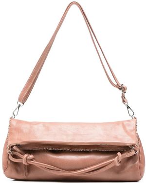 Reptile's House Sienna Schultertasche Mit Gewebtem Einsatz - Pink