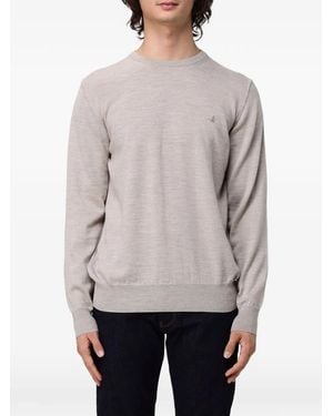 Brooksfield Pullover Mit Rundem Ausschnitt - Grau