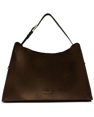 Orciani トリニティ ピーチ ショルダーバッグ L - ブラウン