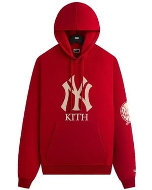 Kith X New York Yankees Hoodie Braxton - Red
