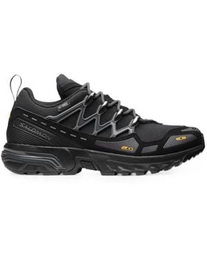 Salomon Acs + Clima Waterproof Panelled Trainers - Black