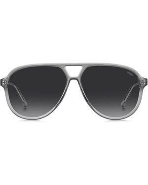 HUGO Round-Frame Sunglasses - Grey
