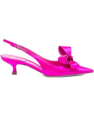 Rene Caovilla Bow-Detail Pumps - Pink