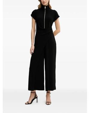 Joseph Ribkoff Zip High-Neck Jumpsuit - Black