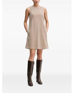 Marc O' Polo Sleeveless Round-Neck Mini Dress - Natural