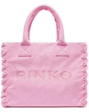 Pinko Logo Tote Bag - Pink