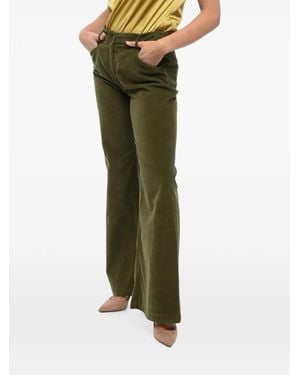 True Royal Corduroy Flared Trousers - Green