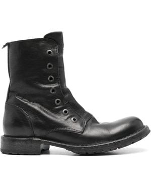 Moma Leather Boots - Black