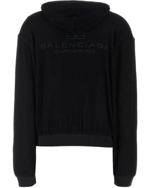 Balenciaga Pigalle Outerwear Zip-Up Hoodie in Blue | Lyst