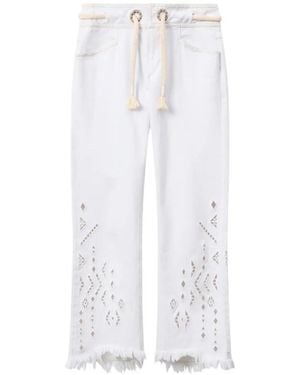 Isabel Marant Alison Flare Jeans - White