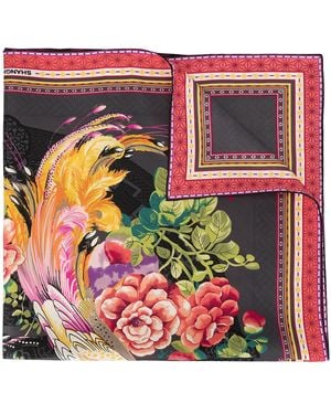 Shanghai Tang Prodigy Print Foulard - Pink