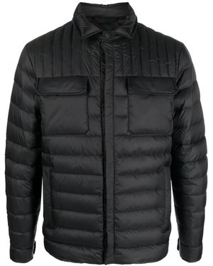 Kiton Padded Quilted Shirt Jacket - Black