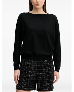 Sisley Round-neck sweater - Negro