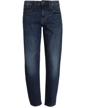 ARMANI EXCHANGE Logo-Patch Jeans - Blue