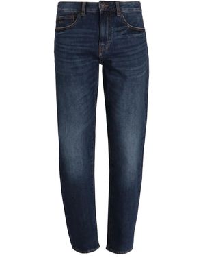 ARMANI EXCHANGE Logo-Patch Jeans - Blue