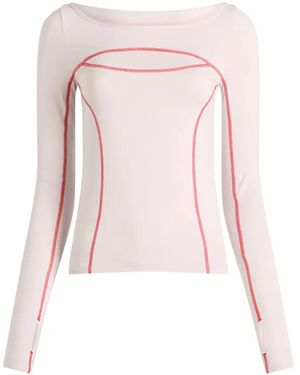 On Shoes Lg-Sleeve T-Shirt - Pink