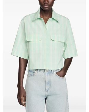 Sandro Checked Shirt - Green