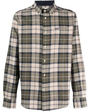 Barbour Camisa Fortrose A Cuadros - Gris
