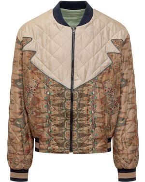 Pierre Louis Mascia Adana Bomber Jacket - Brown