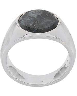 Tom Wood Anello Con Pietra - Metallizzato