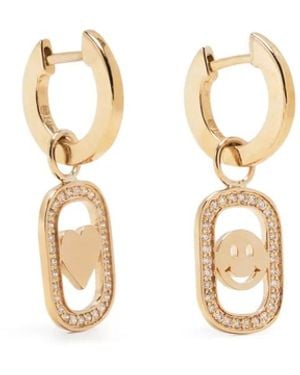 Sydney Evan 14Kt Icon Diamond Earrings - Metallic