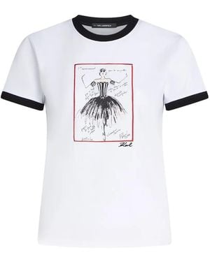KARL LAGERFELD Le Ballet T-Shirt - White