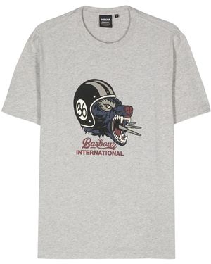 Barbour Socket Tシャツ - グレー