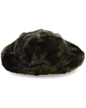 DSquared² Faux-Fur Bucket Hat - Black