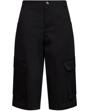 Blanca Vita Straight-Leg Cargo Shorts - Black