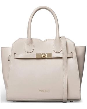 Marc Ellis Twist-Lock Tote Bag - Natural