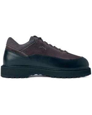 Diemme Cornaro Panelled Lace-Up Trainers - Blue
