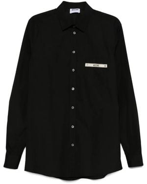 Moschino Couture Logo-Detail Pocket Shirt - Black
