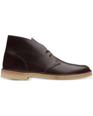 Clarks Leather Desert Boot - Brown