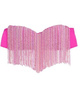 Amir Slama Strapless Cropped Top - Pink