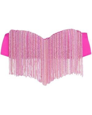 Amir Slama Strapless Cropped Top - Pink