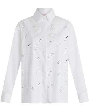 Liu Jo Rhinestone Poplin Shirt - White