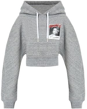 DSquared² Sudadera con capucha y estampado gráfico - Gris