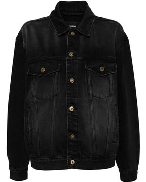 we11done Washed Denim Jacket - Black